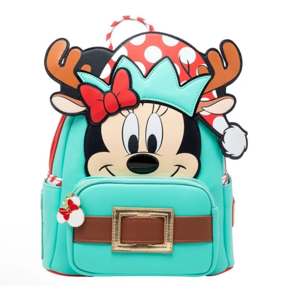Loungefly Disney Light Up Minnie Mouse Reindeer Bag NWT  womens backpack mini
